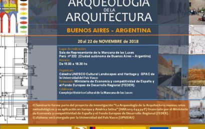 II Seminario “Arqueología de la Arquitectura” en Buenos Aires