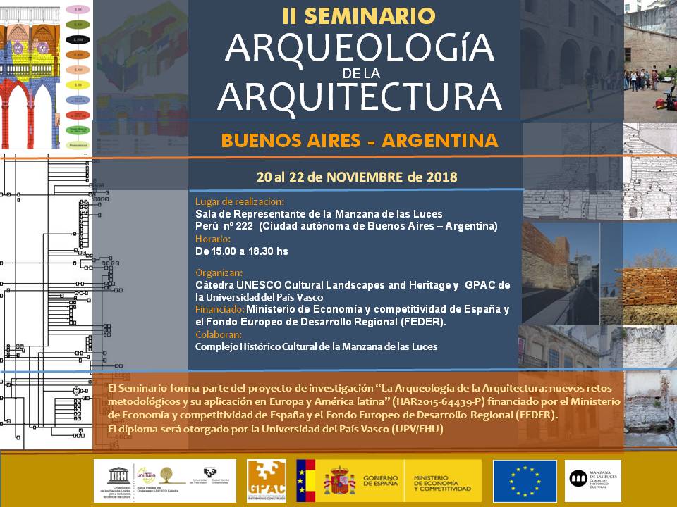 II Seminario “Arqueología de la Arquitectura” en Buenos Aires