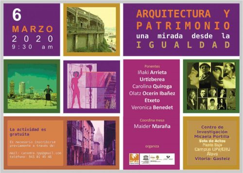 Jornada «Arquitectura y Patrimonio. Una mirada desde la Igualdad»